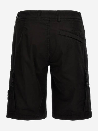 Wappen Cargo Bermuda Shorts Black - STONE ISLAND - BALAAN 2