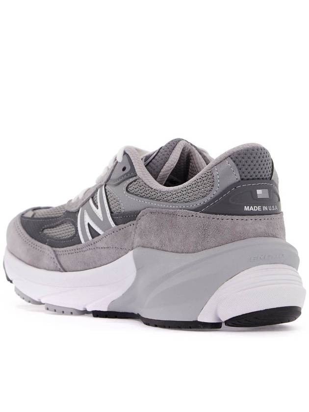 990V6 Castlerock Low-Top Sneakers Grey - NEW BALANCE - BALAAN 4