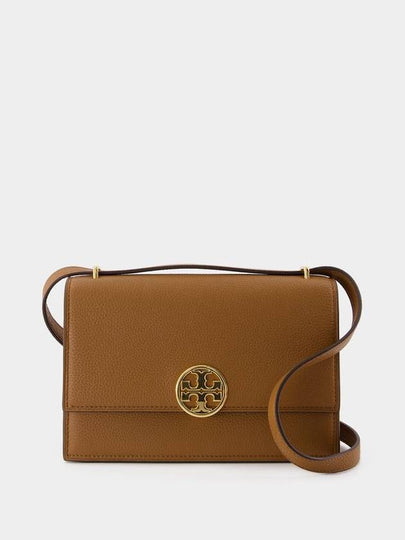 Miller Leather Cross Bag Brown - TORY BURCH - BALAAN 2