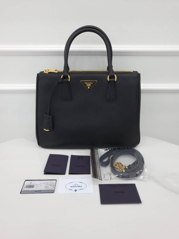 Saffiano Galleria gold logo tote shoulder bag 1BA274 - PRADA - BALAAN 8