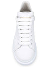 Oversized Leather Tab Low Top Sneakers White - ALEXANDER MCQUEEN - BALAAN 6