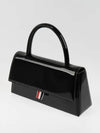 Women's Patent Trapeze Tote Bag Black - THOM BROWNE - BALAAN 2