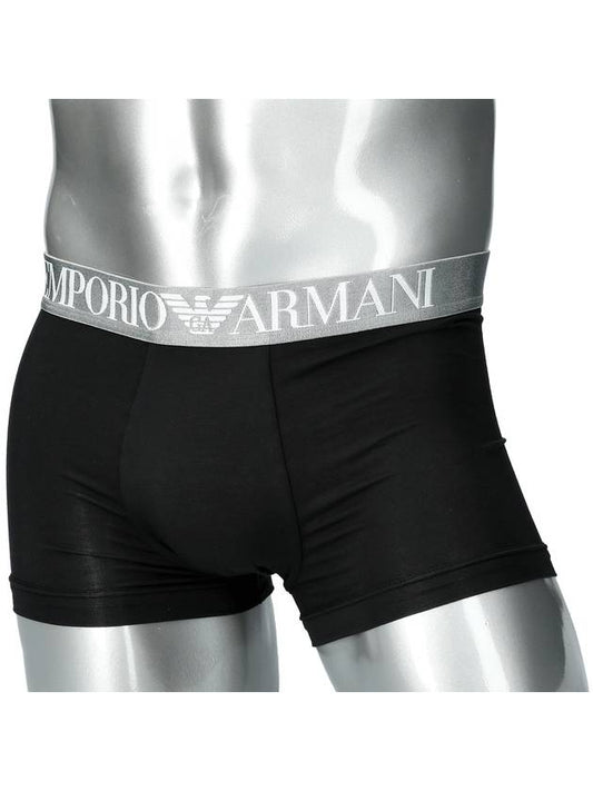 Soft Modal Trunk Briefs Black - EMPORIO ARMANI - BALAAN 2