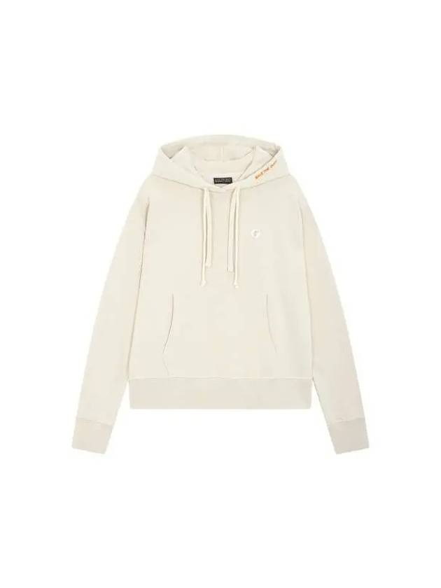 AMORA hooded sweatshirt light beige - SAVE THE DUCK - BALAAN 1