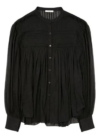 Plalia Cotton Blouse Black - ISABEL MARANT ETOILE - BALAAN 2