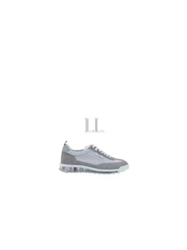 Tech Runner Panel Low Top Sneakers Grey - THOM BROWNE - BALAAN 2