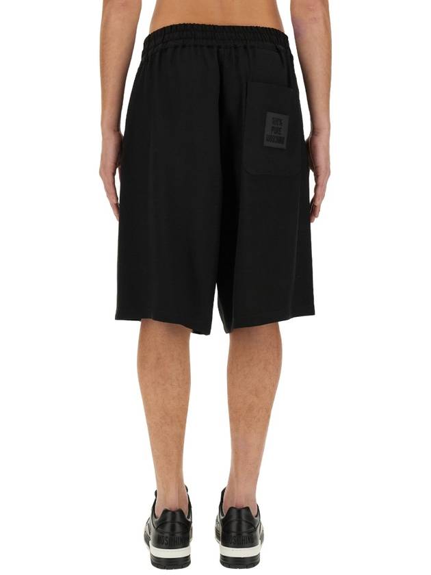 short pants 03380234 8555 BLACK - MOSCHINO - BALAAN 4