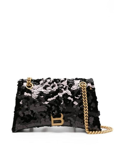 Crush Small Sequin Shoulder Bag 7163512AAKG - BALENCIAGA - BALAAN 1