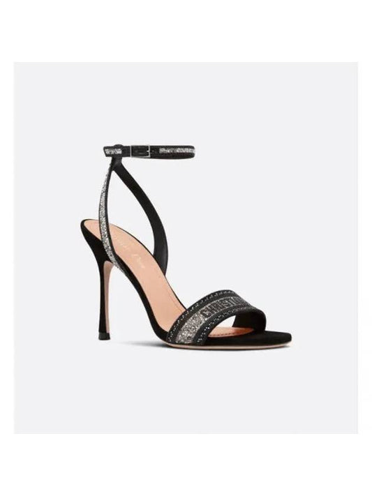 Dway Strass Sandals Heel Black - DIOR - BALAAN 1