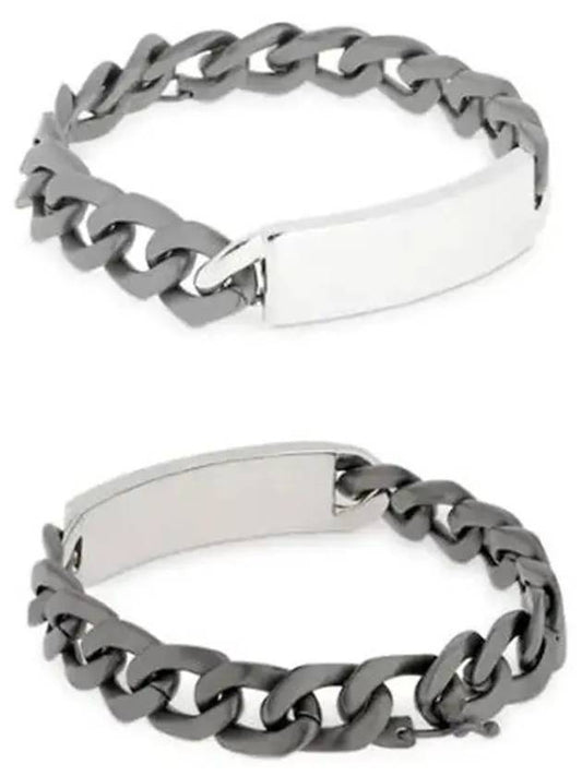 Maison Margiela ID ID Plaque Palladium Color Block Chain Bracelet - MAISON MARGIELA - BALAAN 1