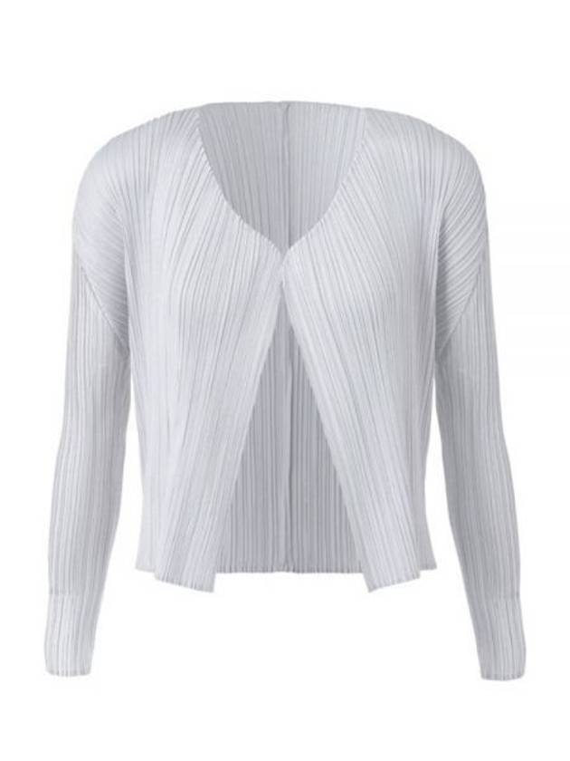 Basic Pleats Cardigan Light Grey - ISSEY MIYAKE - BALAAN 2