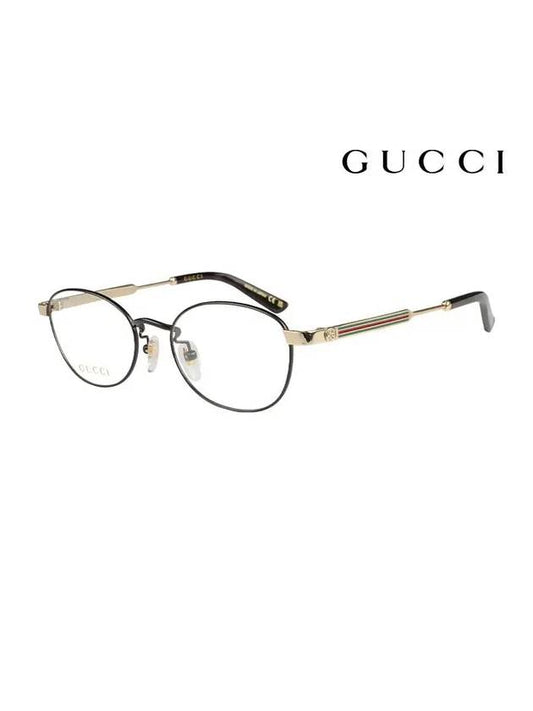 Glasses Frame GG0591OJ 004 Oval Titanium Men Women Glasses - GUCCI - BALAAN.