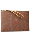 Paisley Strap Clutch Bag Brown - ETRO - BALAAN 2