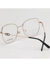 Eyewear Overfit Metal Eyeglasses Gold - SALVATORE FERRAGAMO - BALAAN 5