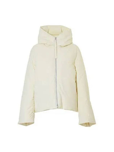 Jacket women oversized down padded ivory - JIL SANDER - BALAAN 1