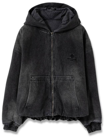 Hooded Denim Jacket Grey - WOOYOUNGMI - BALAAN 2