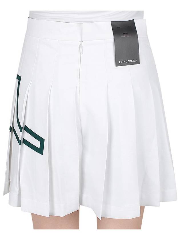 Women's Naomi Pleated Skirt White - J.LINDEBERG - BALAAN 9