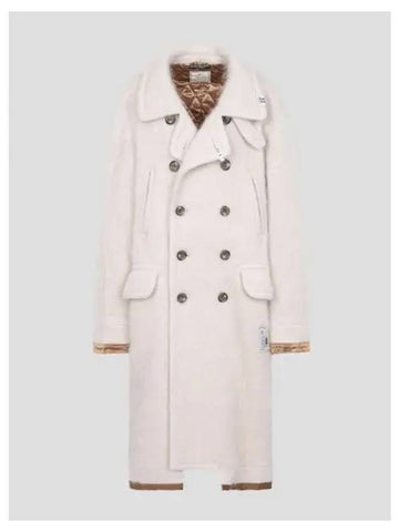 Women s Wool Shaggy Dog Coat Jacket White Domestic Product GM0024080600180 - MIHARA YASUHIRO - BALAAN 1