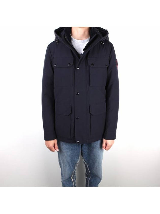 Free Art FRYATT Big Logo Military Down Jacket Navy - MONCLER - BALAAN 2