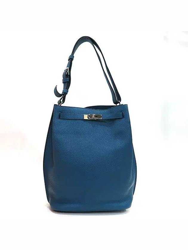 blue shoulder bag - HERMES - BALAAN 2