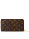 Monogram Canvas Zippy Long Wallet Brown Red - LOUIS VUITTON - BALAAN 6