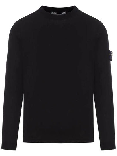 Light Raw Hand Organic Cotton Knit Top Black - STONE ISLAND - BALAAN 2