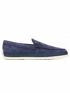 Men's Suede Slip-ons Loafers Blue - TOD'S - BALAAN 2