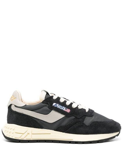 Reelwind Suede Nylon Low Top Sneakers Black - AUTRY - BALAAN 2