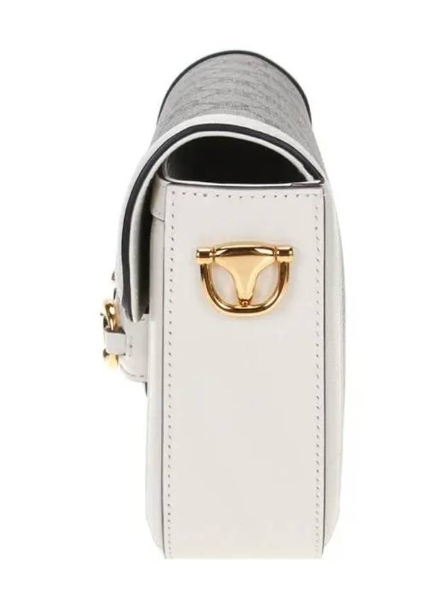 Horsebit 1955 Mini Shoulder Bag Beige White - GUCCI - BALAAN 4