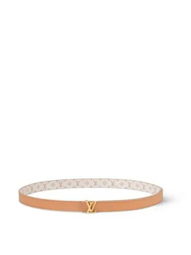 LV Iconic 20MM Reversible Leather Belt Beige Orange - LOUIS VUITTON - BALAAN 1