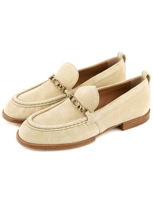 Women's Suede Loafers Beige - TOD'S - BALAAN 2