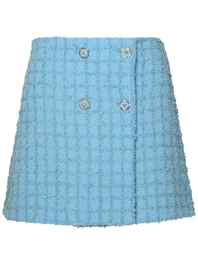 Short Skirt 10134711A10096 1VD50 Light Blue - VERSACE - BALAAN 2