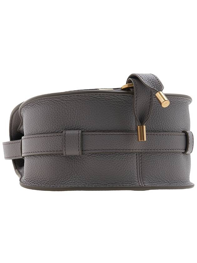 Marcie Saddle Small Grained Leather Cross Bag Grey - CHLOE - BALAAN 6