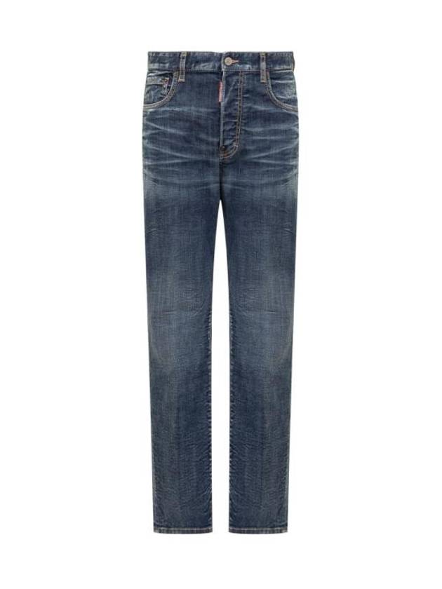 Denim Straight Pants S75LB0889S30342 470 BLUE - DSQUARED2 - BALAAN 1