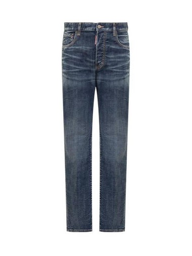 Denim Straight Pants S75LB0889S30342 470 BLUE - DSQUARED2 - BALAAN 1