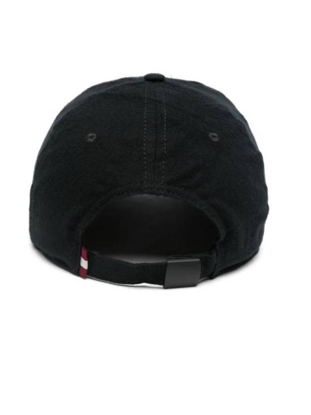 Logo Cotton Ball Cap Black - BALLY - BALAAN 3