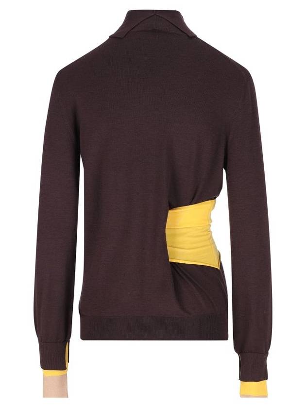 Wool Turtleneck Dark Purple - FENDI - BALAAN 3