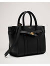 Bayswater Zipped Mini Classic Grain Tote Bag Black - MULBERRY - BALAAN 3