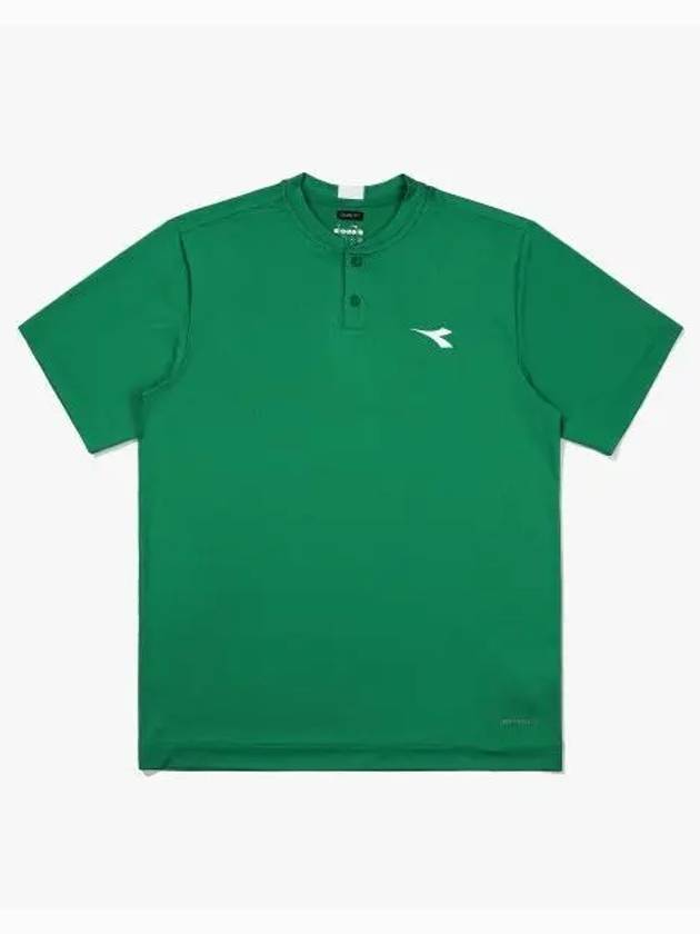 Diadora tennis henley neck t shirt GREEN - DIADORA - BALAAN 1