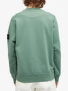 Compass Patch Cotton Sweatshirt Sage Green - STONE ISLAND - BALAAN 4