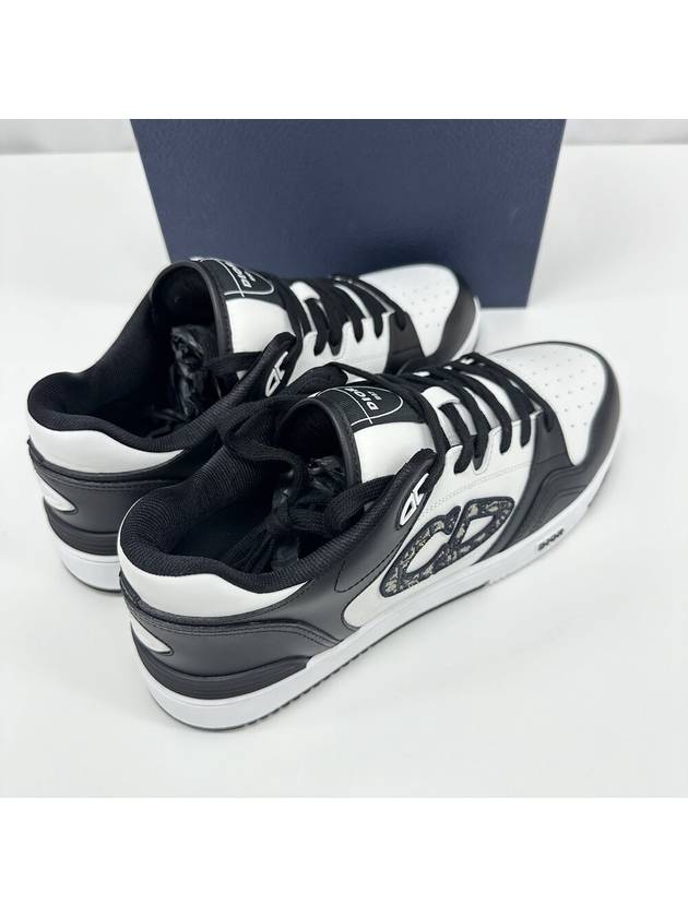 Oblique Detail Leather Low Top Sneakers White Black - DIOR - BALAAN 5