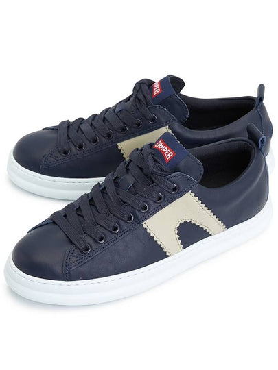 Runner Leather Low Top Sneakers Blue - CAMPER - BALAAN 2