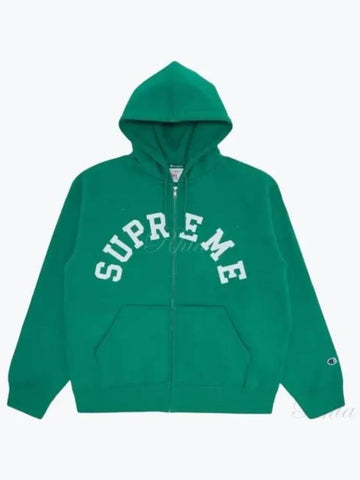 Champion Collaboration Hooded Zip up Outer Jacket SS24SW37 GREEN - SUPREME - BALAAN 1