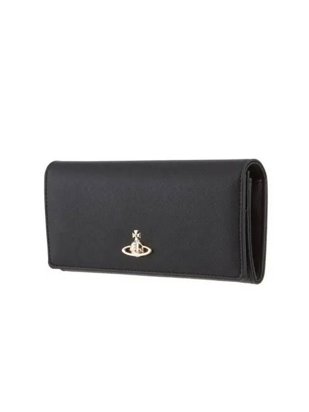 5104007BU S000B N401 Vegan Biogreen Saffiano Long Wallet - VIVIENNE WESTWOOD - BALAAN 3