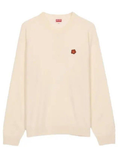 Balk Flower Crest Jumper Sweatshirt Off White - KENZO - BALAAN 1