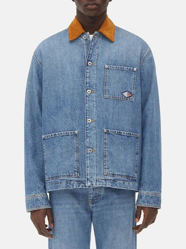 Bottega Veneta 813522V42W04715 VINTAGE INDIGO DENIM JACKET - BOTTEGA VENETA - BALAAN 1