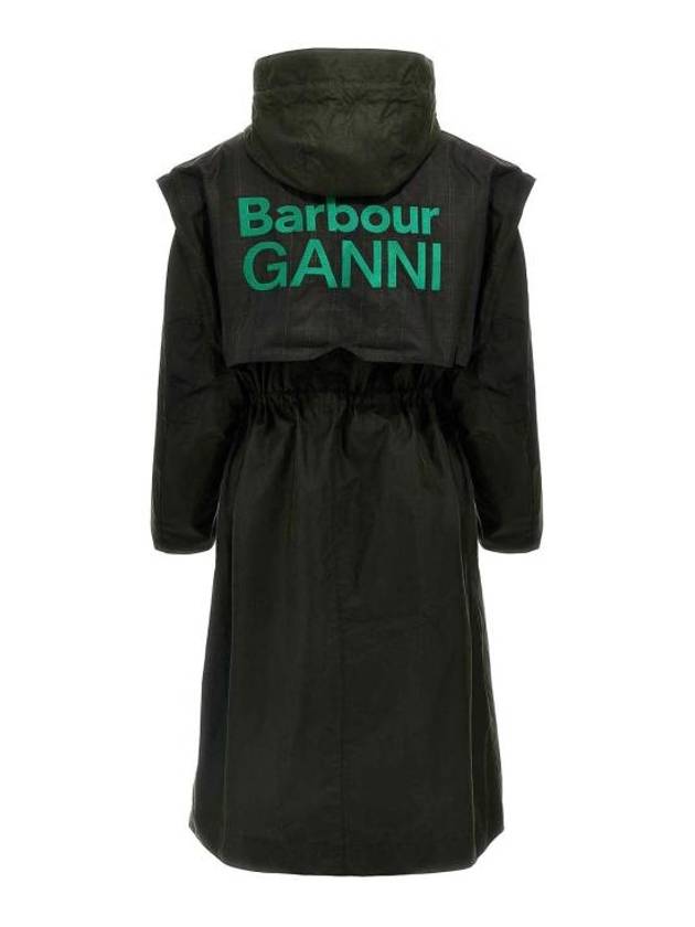 Ganni Oily Parka Green - BARBOUR - BALAAN 3