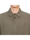 Staten Men's Collar Knit MK130X SPLINTER BROWN - ALLSAINTS - BALAAN 5