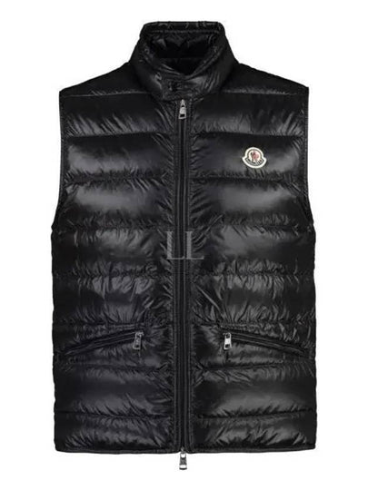 Gui Logo Patch Padded Vest Black - MONCLER - BALAAN 2