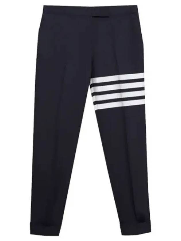 Diagonal Stripe Low Rise Skinny Fit Plain Weaving Pants Chino Women s Cotton - THOM BROWNE - BALAAN 1